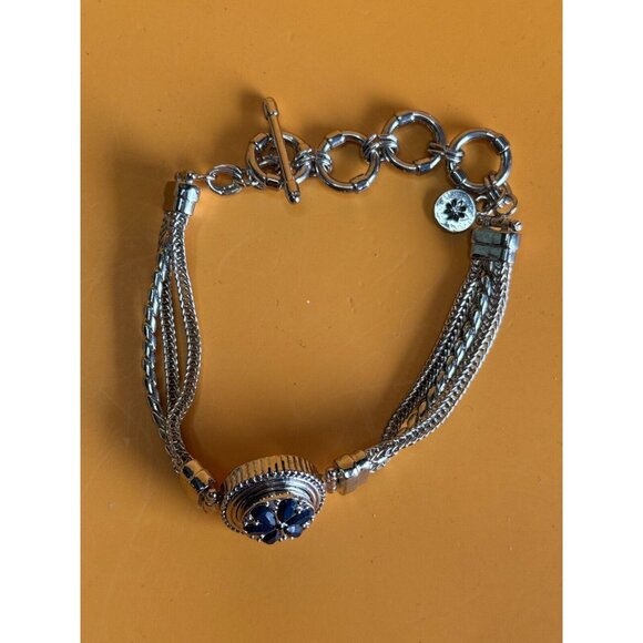 Vintage PGSC Snap On Jeweled Bracelet and 2 Sets of Pierced Earrings 7 - 8 1/2" - Picture 8 of 8